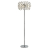 Visconte Scoppio de Stelle 8 Light Crystal Floor Lamp - Chrome