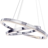 Visconte Spark LED Dual Hoop Ceiling Pendant Light - Chrome