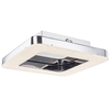 Visconte Spark LED Square Flush Ceiling Light - Chrome