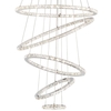 Visconte Spiro Five Hoop LED Ceiling Pendant - Chrome
