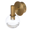 Visconte Splendere 1 Light Wall - Brass & Clear Glitter Glass
