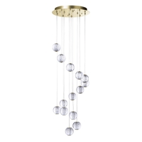 Visconte Tutti 14 Light Round Cluster Pendant - Gold