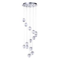 Visconte Tutti 14 Light Round Cluster Pendant – Chrome