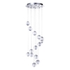 Visconte Tutti 14 Light Round Cluster Pendant – Chrome
