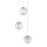 Visconte Tutti 3 Light Round Cluster Pendant - Chrome