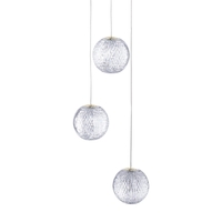 Visconte Tutti 3 Light Round Cluster Pendant - Gold
