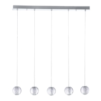 Visconte Tutti 5 Light Pendant Bar - Chrome