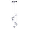 Visconte Tutti 7 Light Round Cluster Pendant - Chrome