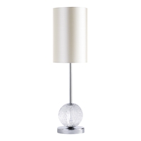 Visconte Tutti Table Lamp with Pearl Shade - Chrome