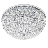 Visconte Vetro 4 Light Semi Flush Ceiling Light - Chrome