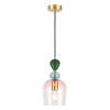 Visconte Vietri 1 Light Ceiling Pendant with Glass Shades - Satin Brass