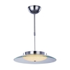Visconte Zaffiro Semi Flush Ceiling Pendant Light - Chrome