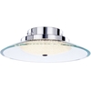 Visconte Zaffiro Semi Flush LED Ceiling Light - Chrome