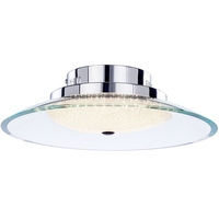 Visconte Zaffiro Semi Flush LED Ceiling Light - Chrome