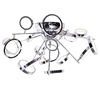 Visconte Zenith 18 Light Flush Ceiling Light - Chrome