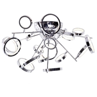 Visconte Zenith 18 Light Flush Ceiling Light - Chrome