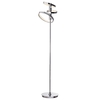 Visconte Zenith 3 Light LED Floor Lamp with Ring Shades - Chrome