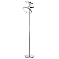 Visconte Zenith 3 Light LED Floor Lamp with Ring Shades - Chrome