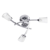 Vortex 3 Light Semi Flush Ceiling Light - Chrome