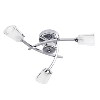 Vortex 3 Light Semi Flush Ceiling Light - Chrome