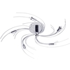 Vortex 5 Light Semi Flush Ceiling Light - Chrome