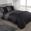 Waves Single Duvet Set - Black
