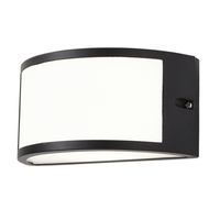 Wynn 10 Watt LED Outdoor Bulkhead Wall Light - Black