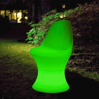 Xantian LED Outdoor Light Up Dining Chair - Green