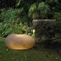 Xantian LED Outdoor Light Up Pebble - Sandstone