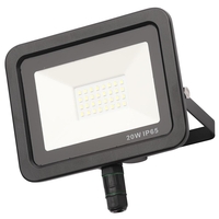 Yarm Outdoor LED 20 Watt Slimline Flood Light - Black