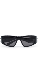 ALEXANDER MCQUEEN ARM BRANDING SUNGLASSES Size: One,  colour: BLACK