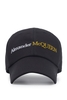 ALEXANDER MCQUEEN BRANDED COTTON CAP Size: L,  colour: BLACK