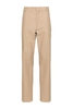 ALEXANDER MCQUEEN CIGARETTE FIT TWILL TROUSERS Size: 48,  colour: CAMEL