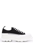 ALEXANDER MCQUEEN CONTRAST TREAD SHOE Size: 40,  colour: BLACK