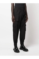 ALEXANDER MCQUEEN COTTON CARGO TROUSERS Size: 48,  colour: BLACK