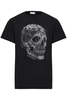 ALEXANDER MCQUEEN CRYSTAL SKULL T SHIRT Size: L,  colour: BLACK