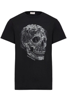ALEXANDER MCQUEEN CRYSTAL SKULL T SHIRT Size: L,  colour: BLACK