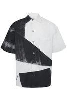 ALEXANDER MCQUEEN DOUBLE DIAMONDS PRINT SHIRT Size: 15+,  colour: BLACK