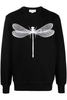ALEXANDER MCQUEEN DRAGONFLY SWEATSHIRT Size: S,  colour: BLACK