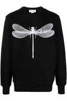 ALEXANDER MCQUEEN DRAGONFLY SWEATSHIRT Size: S,  colour: BLACK