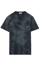 ALEXANDER MCQUEEN DYED COTTON LOGO T SHIRT Size: L,  colour: BLACK