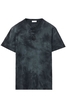 ALEXANDER MCQUEEN DYED COTTON LOGO T SHIRT Size: XL,  colour: BLACK