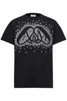 ALEXANDER MCQUEEN EXPLODED CHARM PRINT T SHIRT Size: M,  colour: BLACK