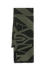 ALEXANDER MCQUEEN EXPLODED SEAL SCARF Size: One,  colour: KHAKI