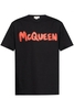 ALEXANDER MCQUEEN GRAFFITI COTTON T SHIRT Size: XL,  colour: BLACK