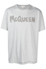 ALEXANDER MCQUEEN GRAFFITI PRINT OVER T SHIRT Size: M,  colour: GREY