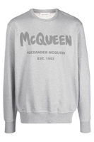 ALEXANDER MCQUEEN GRAFFITI PRINT SWEATSHIRT Size: S,  colour: GREY