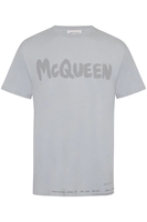 ALEXANDER MCQUEEN GRAFFITI PRINT T SHIRT Size: M,  colour: GREY