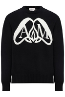 ALEXANDER MCQUEEN HALF SEAL LOGO SWEATER Size: M,  colour: BLACK