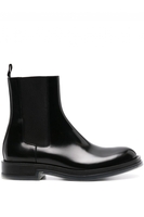 ALEXANDER MCQUEEN LEATHER CHELSEA BOOT Size: 42,  colour: BLACK